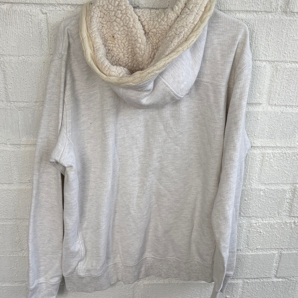 Billabong Knit Fleece White Cream Long Sleeve Sweatshirt Hoodie sz XL - Picture 6 of 7